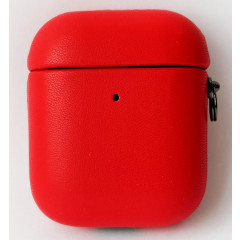 AirPods Leather Case Red
