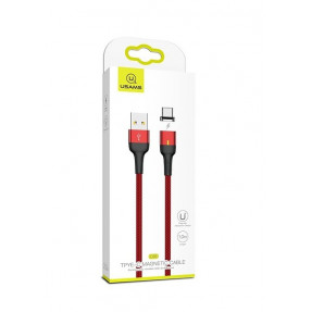 Магнітний кабель USAMS U28 Micro USB (червоний) 1m