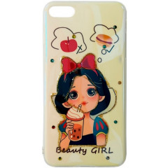 Beauty Girl TPU iPhone 7/8/SE2 Snow White