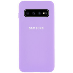Чохол Silicone Case Samsung S10 (лавандовий)