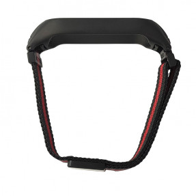 Ремінець для Xiaomi Band 5/6 Metal Magnit (Black-Red)