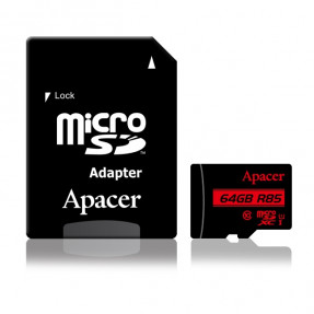 Карта пам'яті Apacer micro SDXC UHS-I 85R 64gb (10cl) + adapter