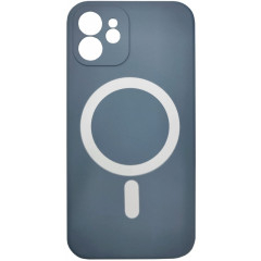 Чохол Silicone Case + MagSafe iPhone 11 (сірий)