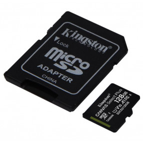 Карта пам'яті Kingston micro SDXC UHS-I 100R A1 128gb (10cl) + адаптер