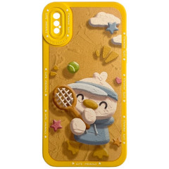 Case Cute Animals for iPhone X/Xs (Yellow)