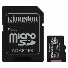 Карта памяти Kingston micro SDXC UHS-I 100R A1 64gb (10cl) + адаптер