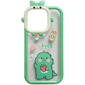 Case Cute Dino for iPhone 11 Pro Max (Green)
