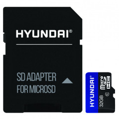 Карта памяти Hyundai micro SD 32gb (10cl) +adapter