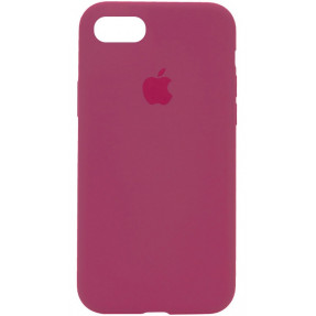 Чехол Silicone Case iPhone 7/8/SE 2020 (розово-красный)