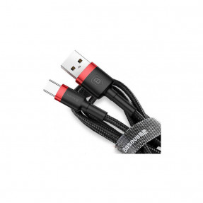 Кабель Baseus Cafule USB for Type-C 3A 2m CATKLF-C91 (Red-Black)