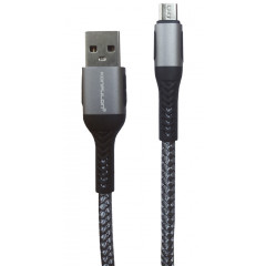 Кабель Konfulon DC-32 USB to Micro USB 1m (сірий)