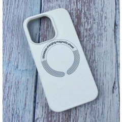 Чохол Silicone Case WSms + MagSafe iPhone 11 Pro (білий)