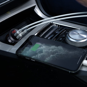 Автомобільний зарядний пристрій Baseus Digital Display Dual Car Charger 4.8A (CCBX-0G)