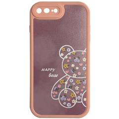 Happy Leather+TPU iPhone 7 Plus/8 Plus Pink