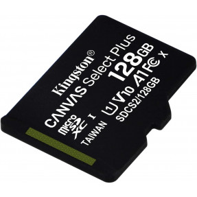 Карта пам'яті Kingston micro SDXC Canvas Select Plus A1 128gb (10cl) без адаптера