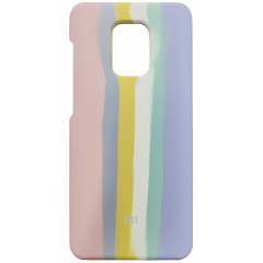 Чехол Silicone Case Xiaomi Redmi Note 9s/9 Pro (розовый/сиреневый)