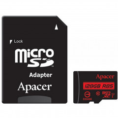 Карта пам'яті Apacer micro SDXC UHS-I 85R 128gb (10cl) + adapter