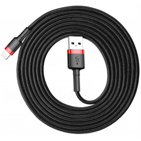 Кабель Baseus Cafule Cable for Lightning 1.5A 2m (Red/Black) CALKLF-C19