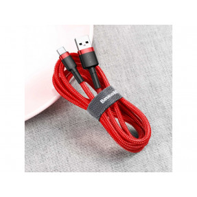 Кабель Baseus Cafule USB for Type-C 3A 2m CATKLF-C09 (Red)