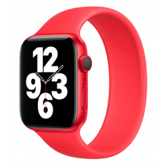 Ремінець силіконовий для Apple Watch 42/44mm (червоний)