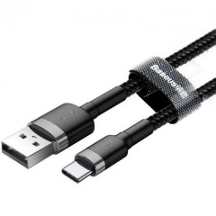 Кабель Baseus Cafule USB for Type-C 3A 1m CATKLF-BG1 (Gray)
