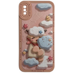 Case Cute Animals for iPhone X/Xs (pink)