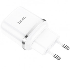 Мережевий зарядний пристрій Hoco N3 QC3.0 (White)+ Micro USB cable