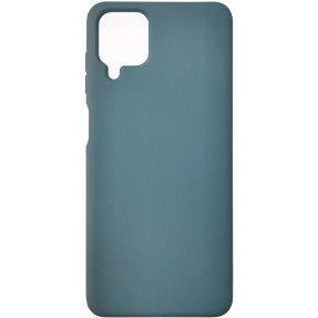 Чохол Silicone Case Samsung A12 (темно-зелений)