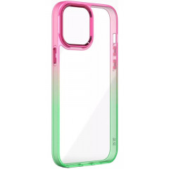 Чохол TPU+PC Fresh sip series Apple iPhone 11 (Салатовий / Рожевий)