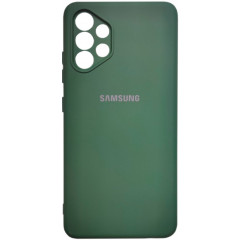 Чохол Silicone Case Samsung Galaxy A32 (темно-зелений)