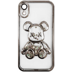 Case Shining Bear for iPhone XR (Silver)
