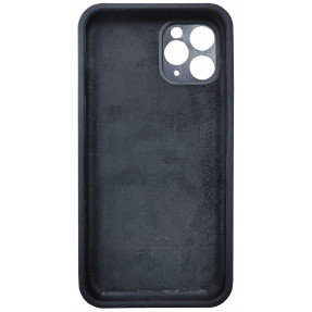 Silicone Case SLIDER Full Camera SQUARE side for iPhone 11 Pro Max Black