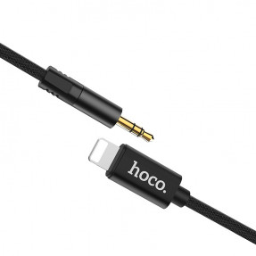 AUX кабель Hoco UPA13 Lightning (Black)