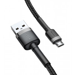 Кабель Baseus Cafule USB for Micro 2.4A 0.5 m CAMKLF-AG1 (Grey-Black)