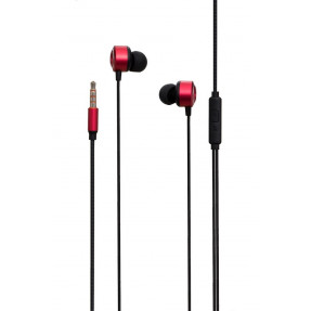 Вакуумні навушники-гарнітура Celebrat V3 (Red)