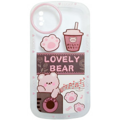 Case Lovely Bear for iPhone X/Xs (Transparent)