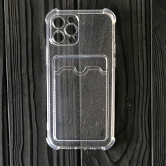 Чохол CARD CASE SAFE BRILIANT iPhone 12 Pro (прозорий)