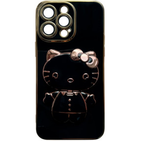 Чохол + підставка Hello Kitty iPhone 11 Pro Max (Black)