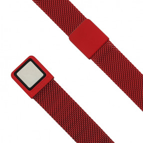 Ремінець для Xiaomi Band 5 Metal Magnit (Gradient Black Red)