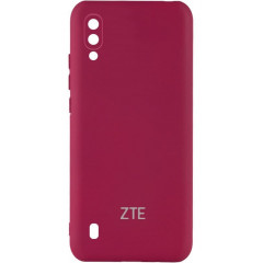 Чохол Silicone Case ZTE Blade A5 2020 (бордовий)
