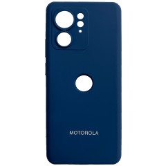 Чохол Silicone Case Motorola Edge 40 (темно-синій)