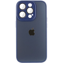 Silicone Case 9D-Glass Mate Box iPhone 12 Pro Max (Deep navy)