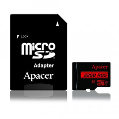 Карта пам'яті Apacer micro SD SDHC UHS-I 85R 32gb (10cl) + adapter
