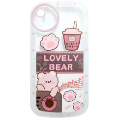 Case Lovely Bear for iPhone XR (Transparent)
