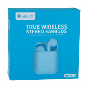 TWS навушники Celebrat TWS-W10 (Blue)