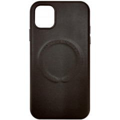 Чохол Leather MagSafe Case iPhone 12 Pro Max (Black)