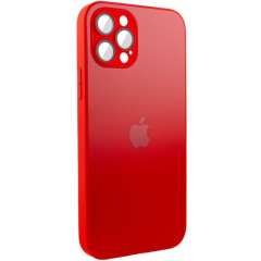 Silicone Case 9D-Glass Box iPhone 11 (Cola Red)