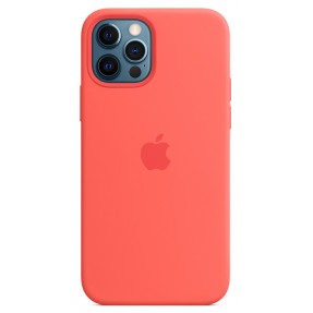 Чохол Silicone Case with MagSafe iPhone 12/12 Pro (Pink Citrus)