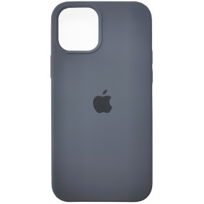 Чохол Silicone Case iPhone 12/12 Pro (темно-сірий)