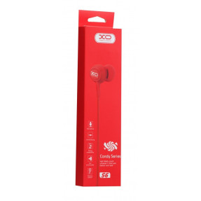 Вакуумні навушники-гарнітура XO S6 (Red)